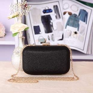 Large Size Women Handbag Evening Bags For Party New Women Chain Shoulder Bag Ladies Fashion Gold Clutch Box Bag  Women Messenger