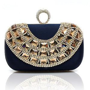 Blue Totes Party Evening Bag Women's Wallet Style Chain Handbag Clutch Banquet Mini Bag Mujer Bolso 12026&