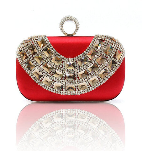Blue Totes Party Evening Bag Women's Wallet Style Chain Handbag Clutch Banquet Mini Bag Mujer Bolso 12026&