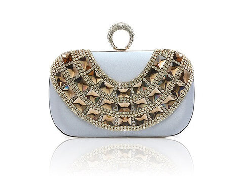 Blue Totes Party Evening Bag Women's Wallet Style Chain Handbag Clutch Banquet Mini Bag Mujer Bolso 12026&