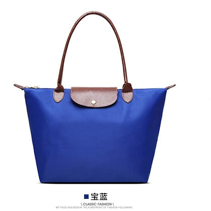 Famous Women Bags Shoulder Bag Handbag Waterproof Nylon Leather Beach bag Designer Folding Tote Bolsa Sac Feminina