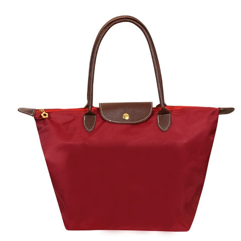 Famous Women Bags Shoulder Bag Handbag Waterproof Nylon Leather Beach bag Designer Folding Tote Bolsa Sac Feminina