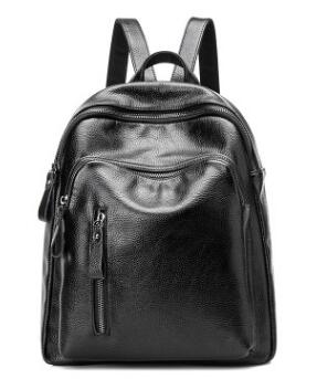 2024 New Vintage Leather Backpack Female Shoulder Bag