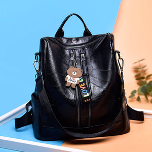 2024 Fashion Women Backpack High Quality Youth Leather Backpacks