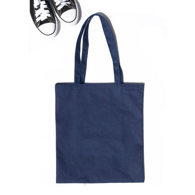 women Solid Canvas Casual Tote shoulder bags for girls female DIY handbags eco friendly shopping bag