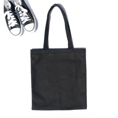 women Solid Canvas Casual Tote shoulder bags for girls female DIY handbags eco friendly shopping bag