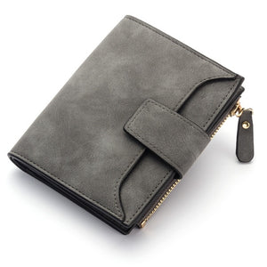 Leather Women Wallet Hasp Small and Slim Coin Pocket Purse Women Wallets Cards Holders Luxury Brand Wallets Designer Purse