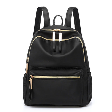 Classic women's backpack black fashion Oxford cloth large capacity waterproof shoulder bag