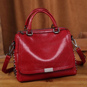 Cowhide Women Leather Handbags Genuine Leather Bags Handbags Women Famous Brands Designer High Quality Top Handler Bags New T12